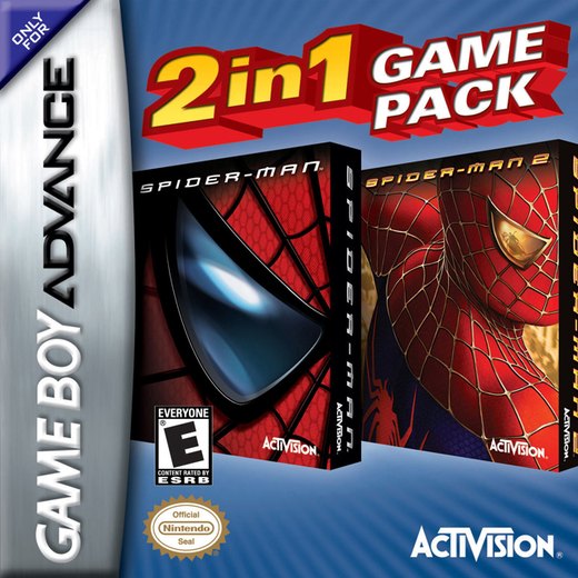 2 in 1 Game Pack: Spider-Man / Spider-Man 2 box art