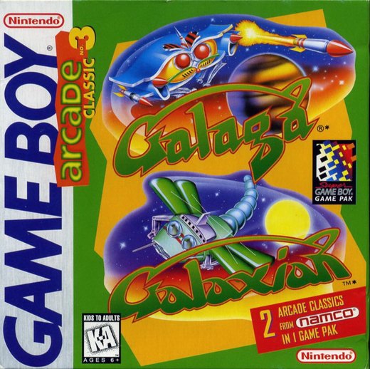 Arcade Classic No. 3: Galaga / Galaxian box art