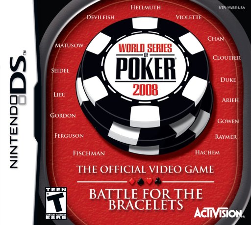 World Series of Poker 2008: The Official Video Game: Battle for the Bracelets box art