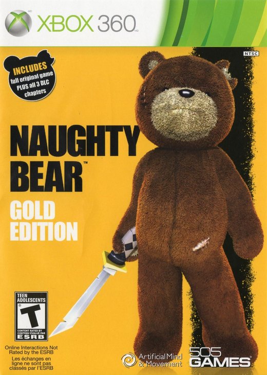 Naughty Bear: Gold Edition box art
