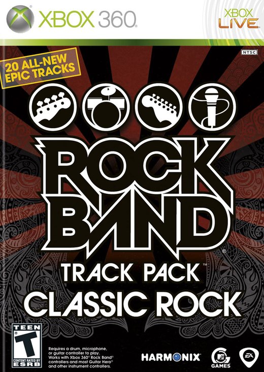 Rock Band: Track Pack: Classic Rock box art