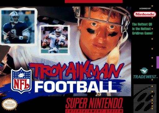 Troy Aikman NFL Football box art