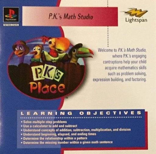 P.K.'s Math Studio box art