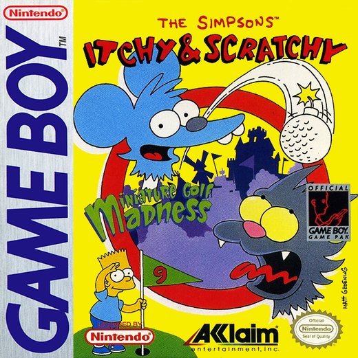 The Simpsons: Itchy & Scratchy in Miniature Golf Madness box art