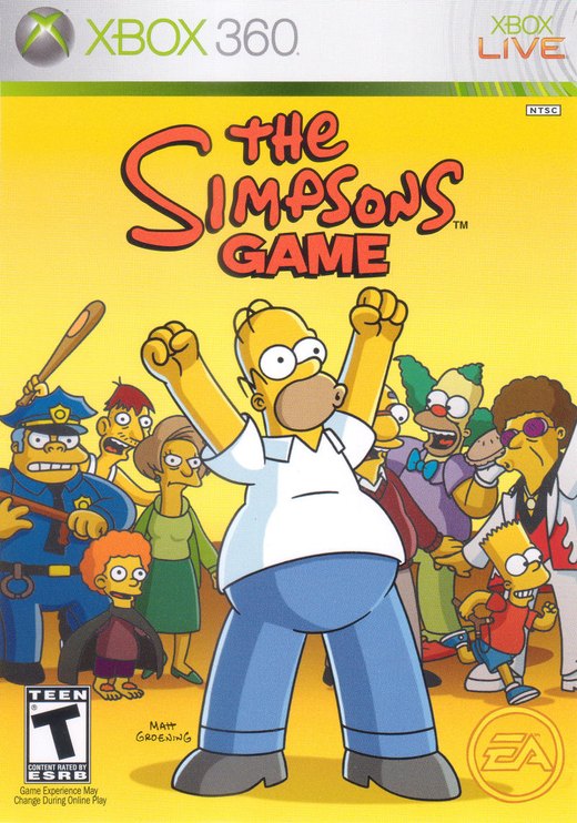 The Simpsons Game box art