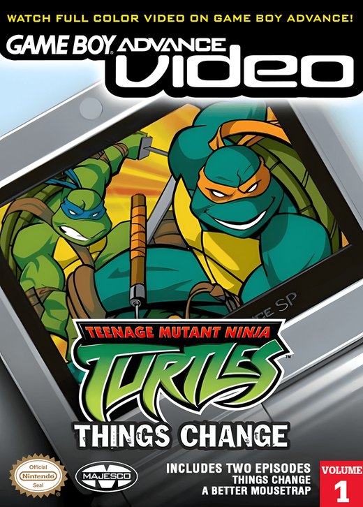 Game Boy Advance Video: Teenage Mutant Ninja Turtles: Things Change box art