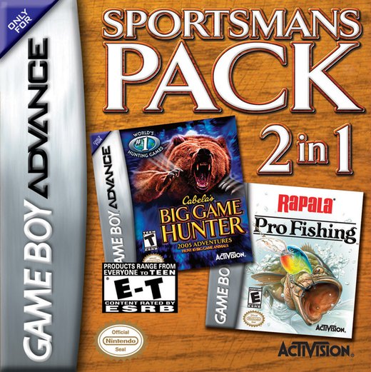 Sportsmans Pack 2 in 1: Cabela's Big Game Hunter and Rapala Pro Fishing box art