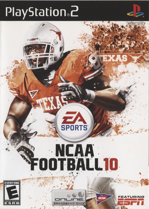 NCAA Football 10 box art