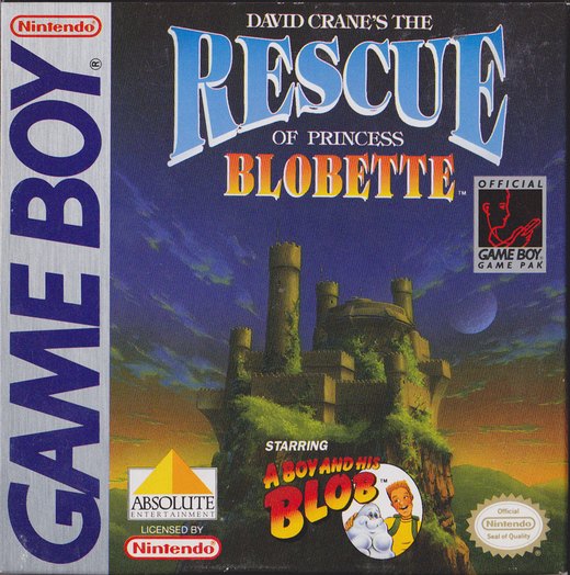 David Crane's The Rescue of Princess Blobette Starring A Boy and his Blob box art