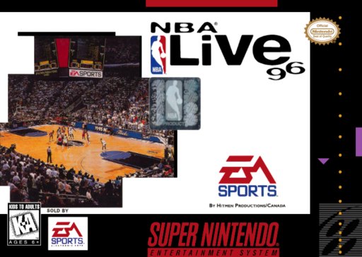 NBA Live 96 box art
