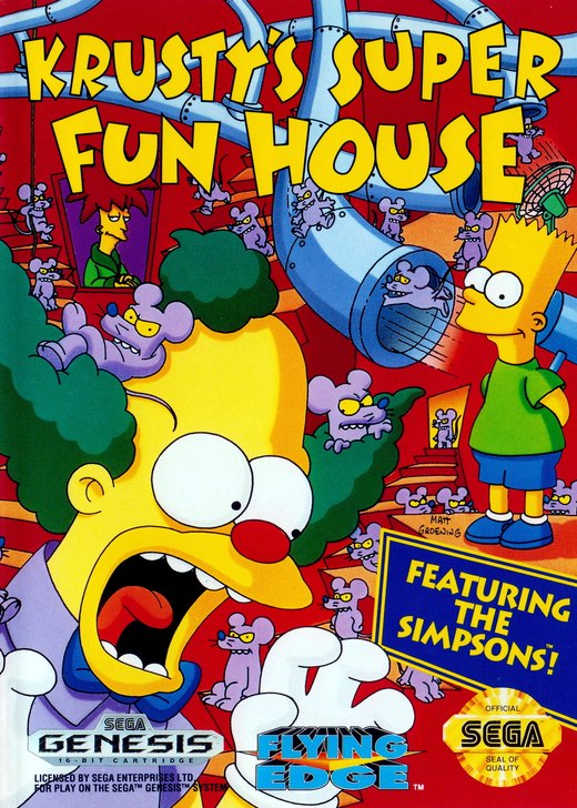Krusty's Super Fun House box art