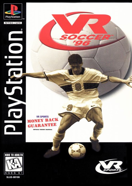VR Soccer '96 box art