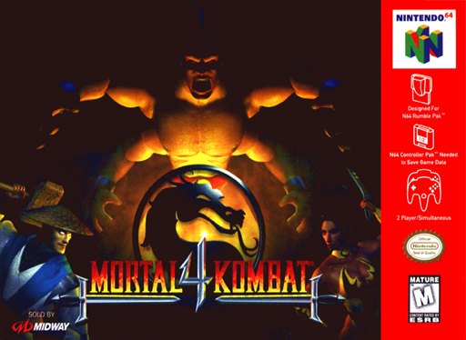 Mortal Kombat 4 box art