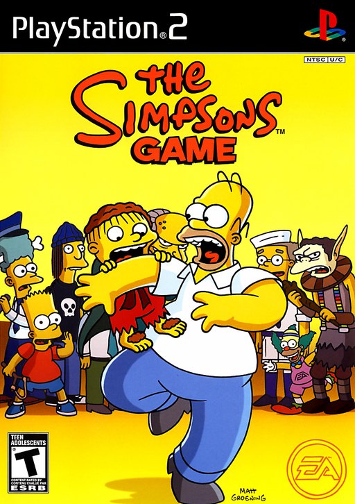 The Simpsons Game box art