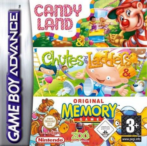 3 Game Pack!: Candy Land / Chutes & Ladders / Original Memory Game box art