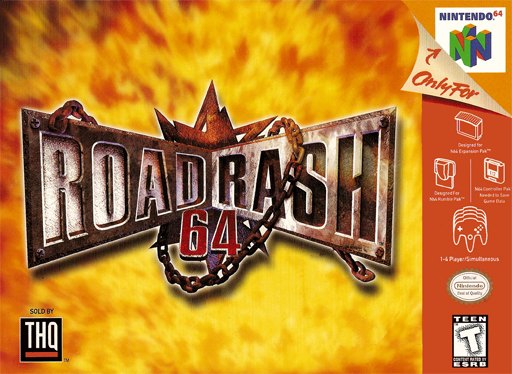 Road Rash 64 box art