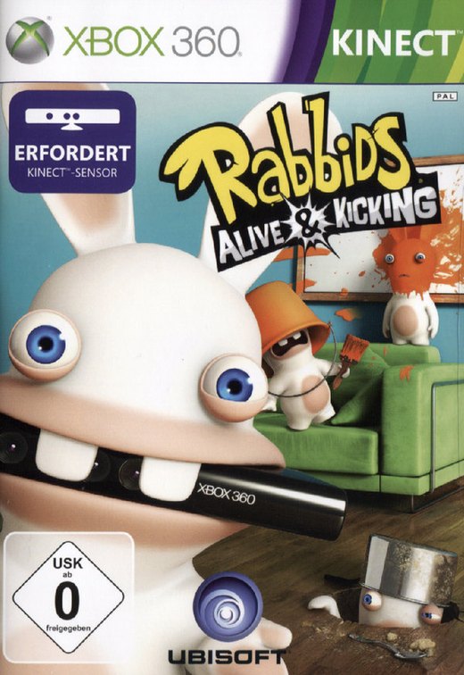 Raving Rabbids: Alive & Kicking box art