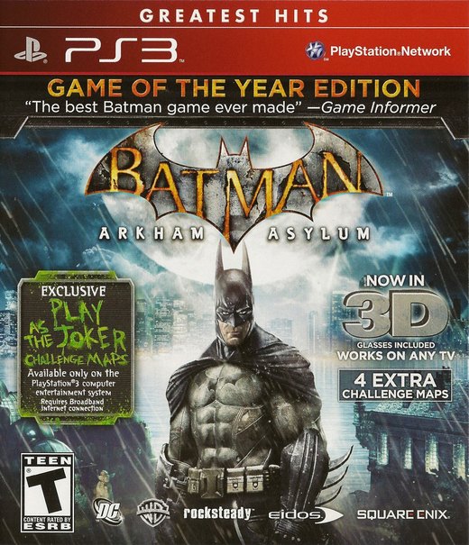 Batman: Arkham Asylum: Game of the Year Edition box art