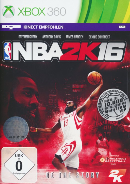 NBA 2K16 box art