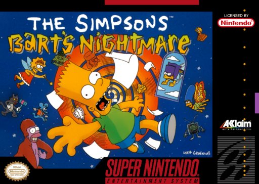 The Simpsons: Bart's Nightmare box art