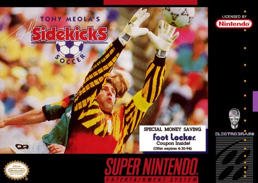 Tony Meola's Sidekicks Soccer box art