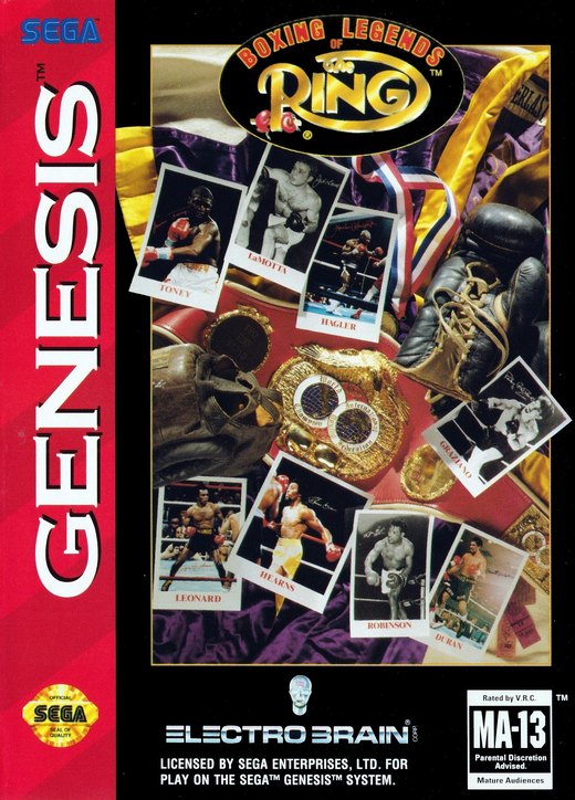 Boxing Legends of the Ring box art