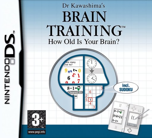 Dr Kawashima's Brain Training: How Old Is Your Brain box art