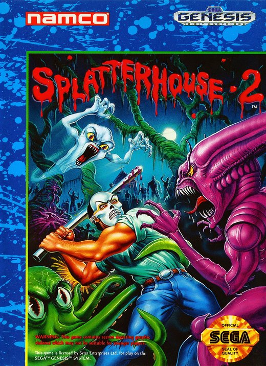 Splatterhouse 2 box art