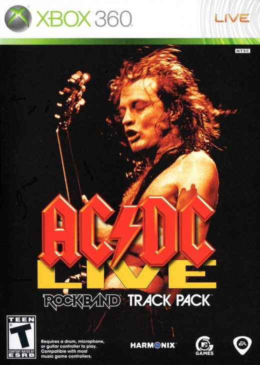 AC/DC Live: Rock Band Track Pack box art