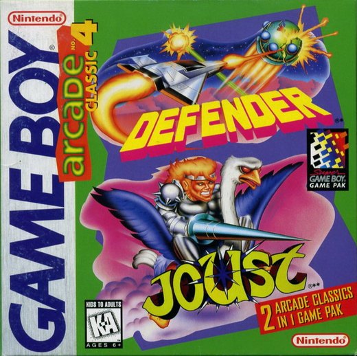Arcade Classic No. 4: Defender / Joust box art