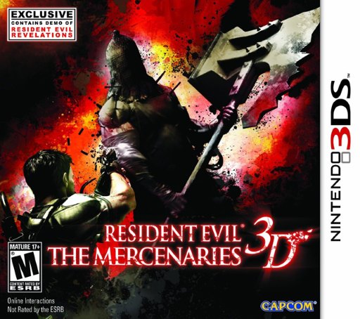Resident Evil: The Mercenaries 3D box art