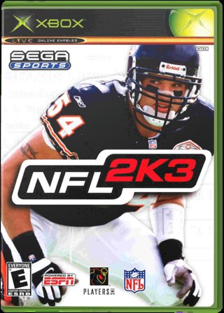 NFL 2K3 box art