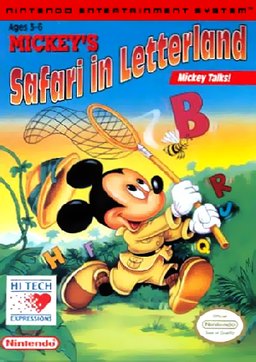Mickey's Safari in Letterland box art