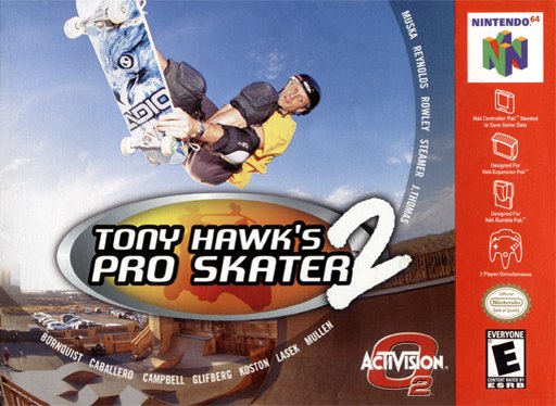 Tony Hawk's Pro Skater 2 box art