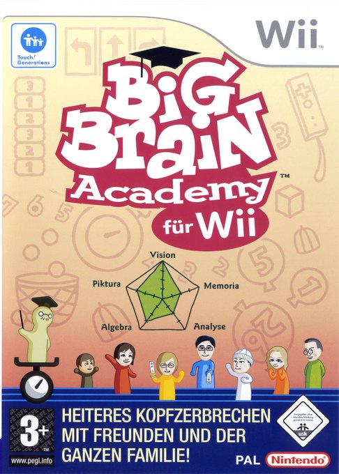 Big Brain Academy for Wii box art