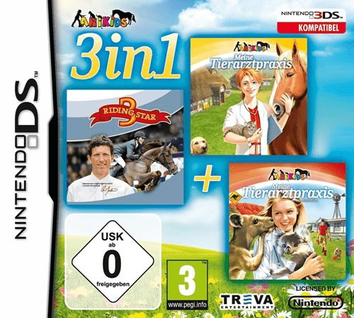 3 in 1: My Vet Practice _ Riding Star _ My Vet Practice in Australia box art