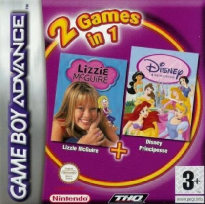2 Games in 1: Disney Princess + Lizzie McGuire box art