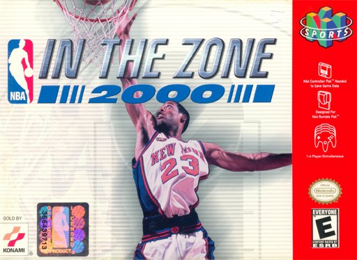NBA in the Zone 2000 box art