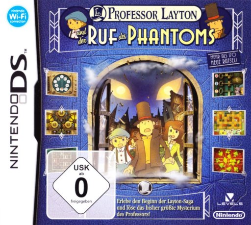 Professor Layton und der Ruf des Phantoms box art