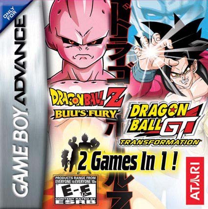 2 Games in 1!: Dragon Ball Z: Buu's Fury / Dragon Ball GT: Transformation box art
