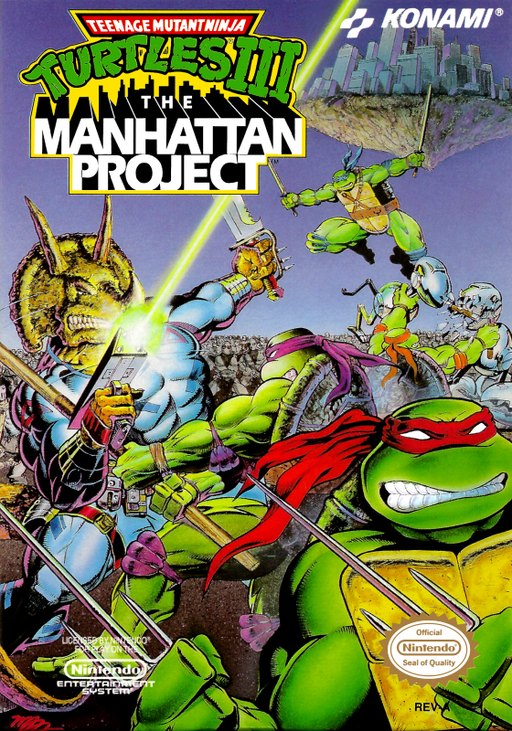 Teenage Mutant Ninja Turtles III: The Manhattan Project box art
