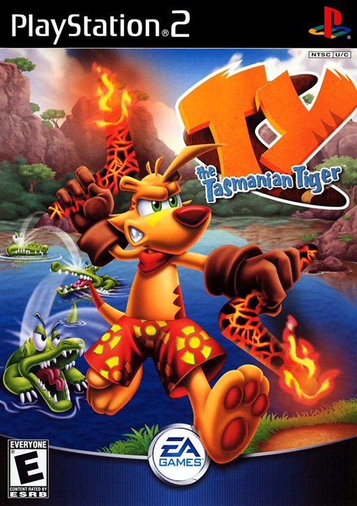 TY the Tasmanian Tiger box art