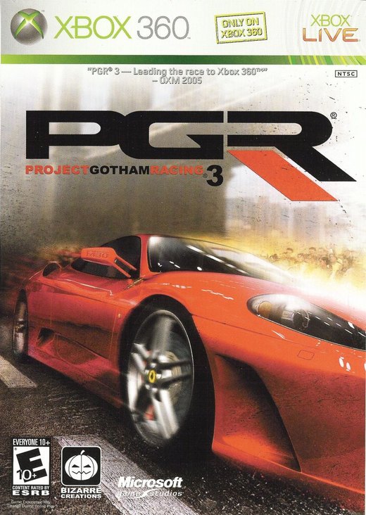 Project Gotham Racing 3 box art