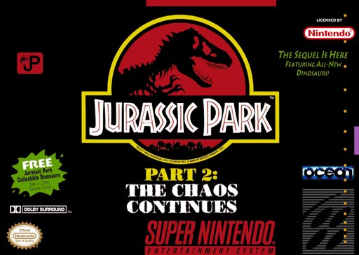 Jurassic Park Part 2: The Chaos Continues box art