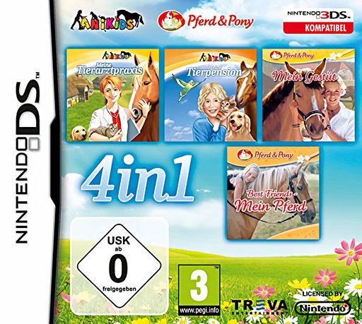 4 in 1: Meine Tierarztpraxis + Meine Tierpension + Mein Gestuet + Mein Pferd box art
