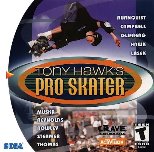 Tony Hawk's Pro Skater box art