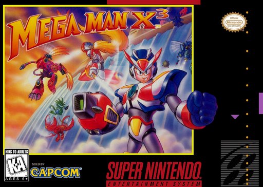 Mega Man X3 box art