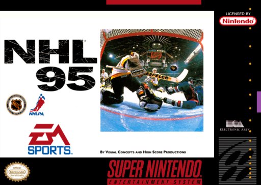 NHL 95 box art