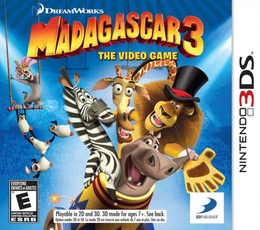 Madagascar 3: The Video Game box art