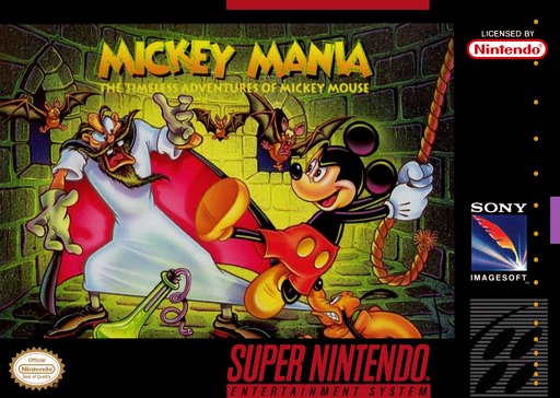 Mickey Mania: The Timeless Adventures of Mickey Mouse box art